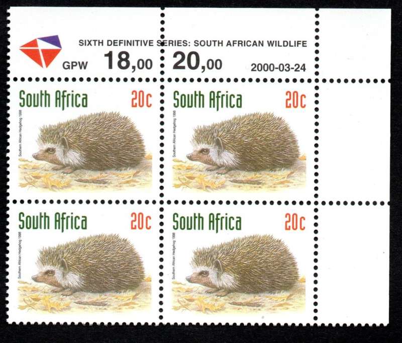 RSA 2000/03/24 6th Definitive (Redrawn) 20c Control Blocks