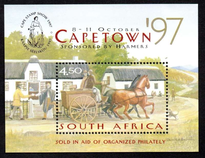 RSA 1997/10/08 Cape Town National Philatelic Exhibition 1997 Miniature Sheet