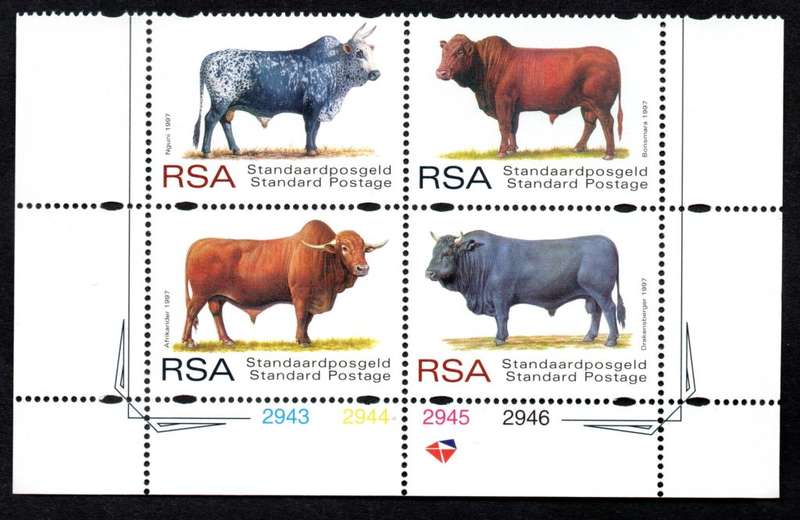 RSA 1997/08/10 South African Indigenous Cattle Control Blocks