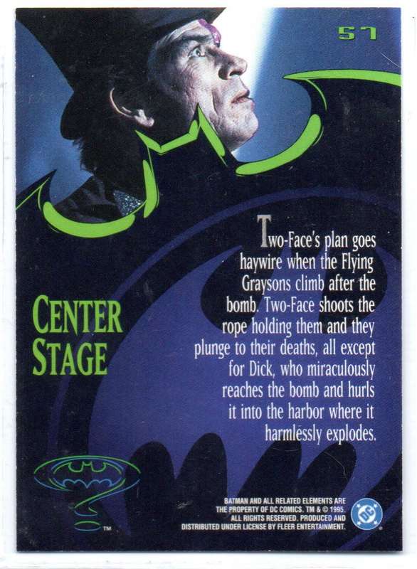 Fleer Ultra 95 DC Comics Batman Forever  - 57 Centre Stage