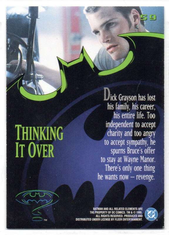 Fleer Ultra 95 DC Comics Batman Forever  - 59 Thinking it Over