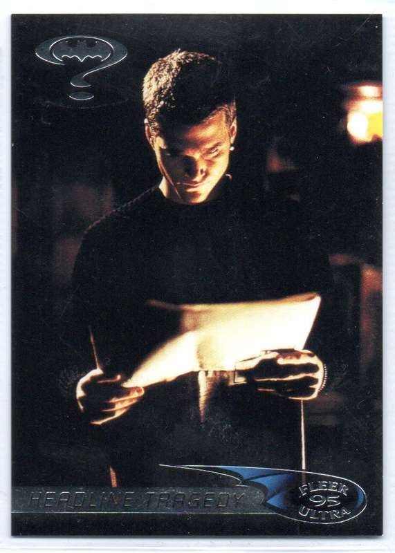Fleer Ultra 95 DC Comics Batman Forever  - 60 Headline Tragedy