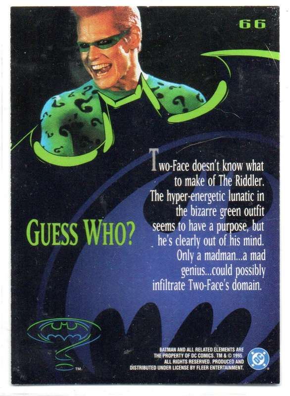 Fleer Ultra 95 DC Comics Batman Forever  - 66 Guess Who?