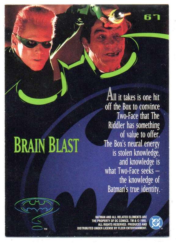Fleer Ultra 95 DC Comics Batman Forever  - 67 Brain Blast