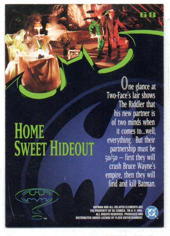 Fleer Ultra 95 DC Comics Batman Forever  - 68 Home Sweet Hideout