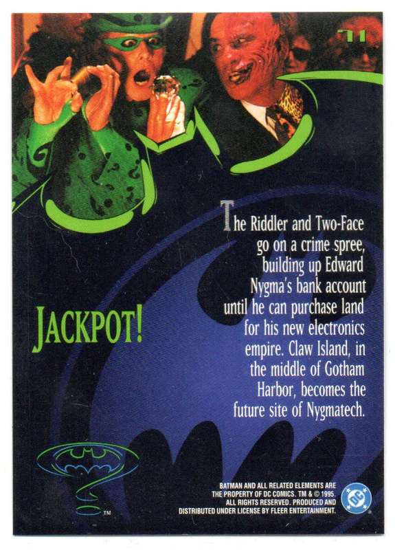 Fleer Ultra 95 DC Comics Batman Forever  - 71 Jackpot!