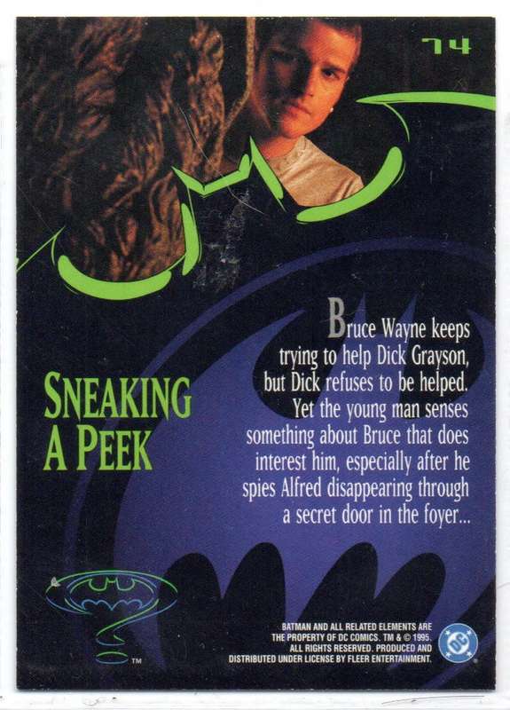 Fleer Ultra 95 DC Comics Batman Forever  - 74 Sneaking a Peek