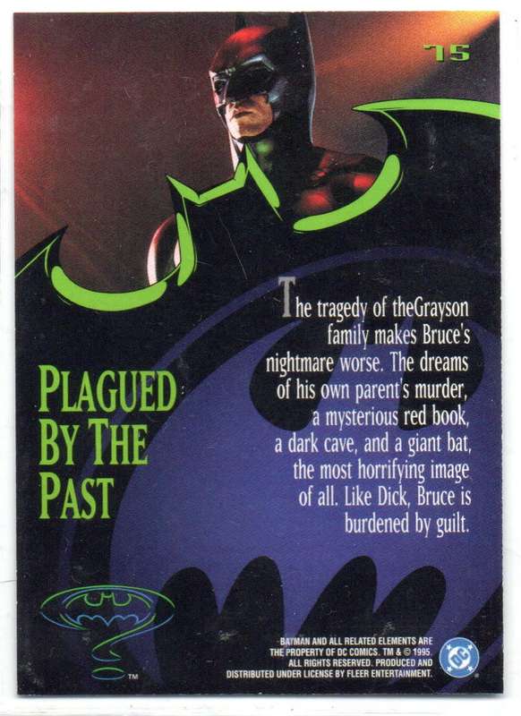 Fleer Ultra 95 DC Comics Batman Forever  - 75 Plagued by the Past