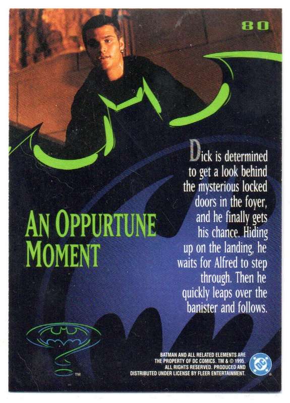 Fleer Ultra 95 DC Comics Batman Forever  - 80 An Opportune Moment