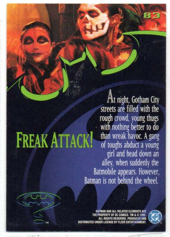 Fleer Ultra 95 DC Comics Batman Forever  - 83 Freak Attack!