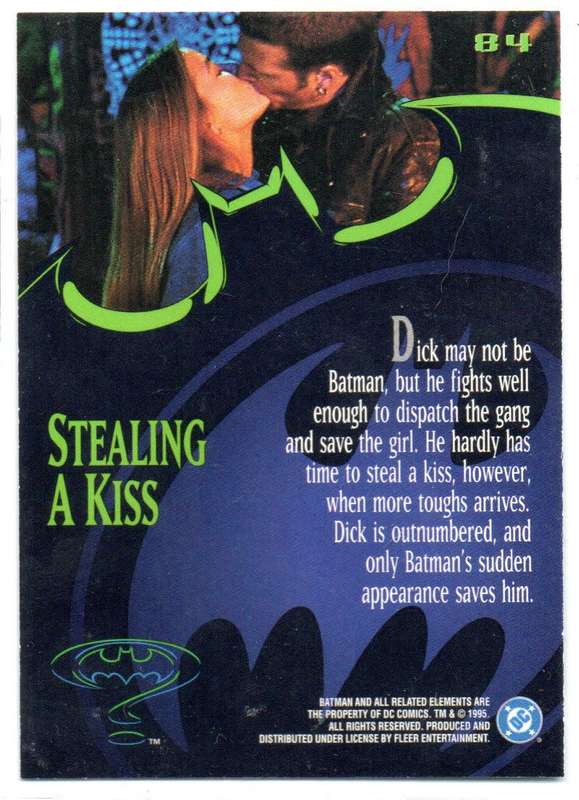 Fleer Ultra 95 DC Comics Batman Forever  - 84 Stealing a Kiss