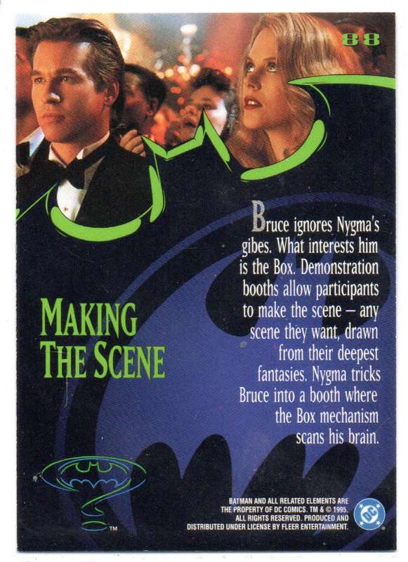 Fleer Ultra 95 DC Comics Batman Forever  - 88 Making the Scene