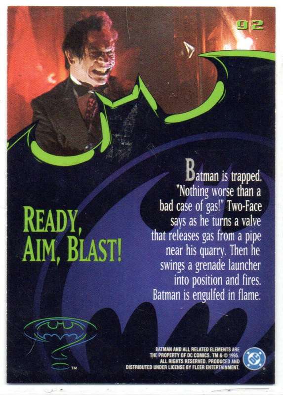 Fleer Ultra 95 DC Comics Batman Forever  - 92 Ready, Aim, Blast!
