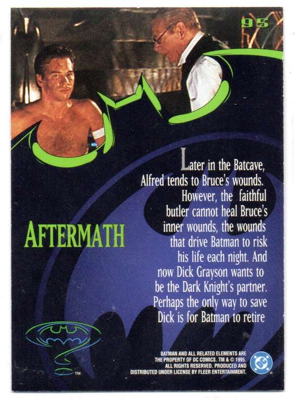 Fleer Ultra 95 DC Comics Batman Forever  - 95 Aftermath