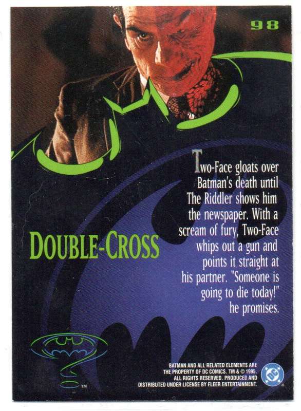 Fleer Ultra 95 DC Comics Batman Forever  - 98 Double-Cross