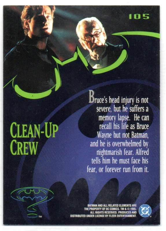 Fleer Ultra 95 DC Comics Batman Forever  - 105 Clean-up Crew