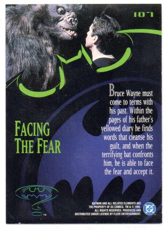 Fleer Ultra 95 DC Comics Batman Forever  - 107 Facing The Fear