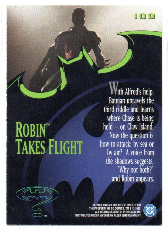 Fleer Ultra 95 DC Comics Batman Forever  - 109 Robin Takes Flight