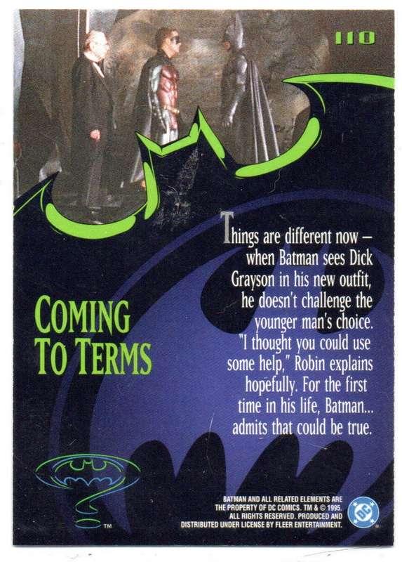 Fleer Ultra 95 DC Comics Batman Forever  - 110 Coming to Terms