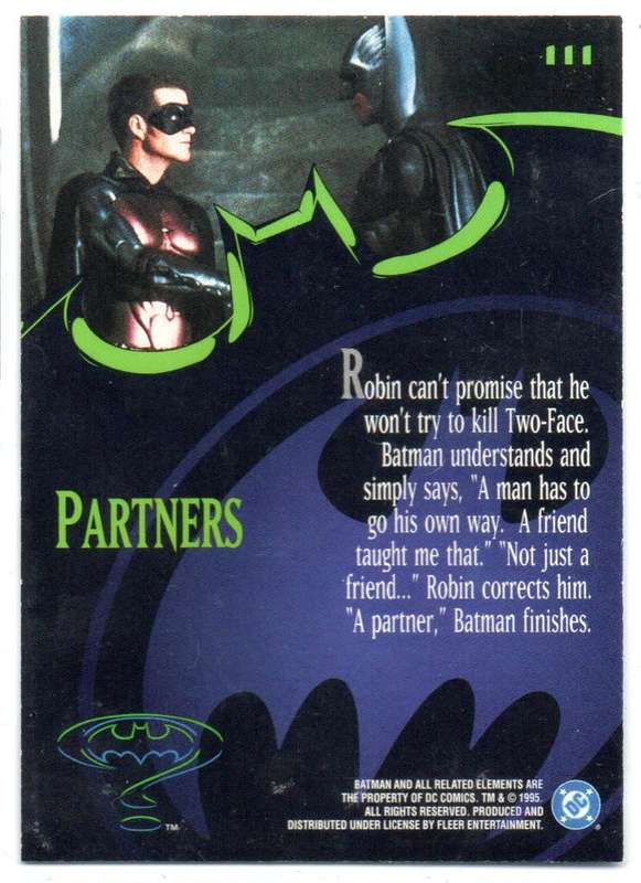 Fleer Ultra 95 DC Comics Batman Forever  - 111 Partners