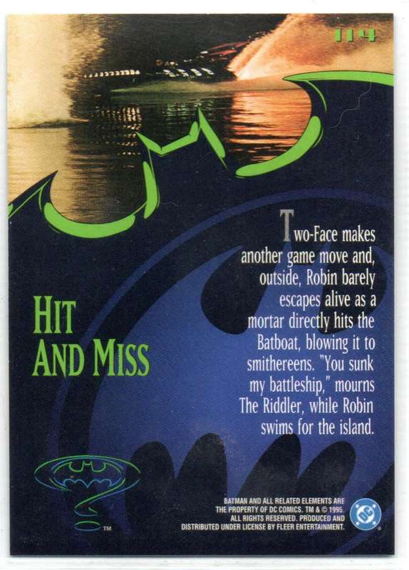 Fleer Ultra 95 DC Comics Batman Forever  - 114 Hit and Miss