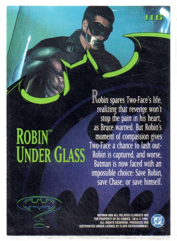 Fleer Ultra 95 DC Comics Batman Forever  - 116 Robin Under Glass