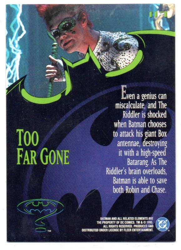 Fleer Ultra 95 DC Comics Batman Forever  - 117 Too Far Gone