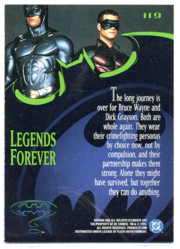 Fleer Ultra 95 DC Comics Batman Forever  - 119 Legends Forever