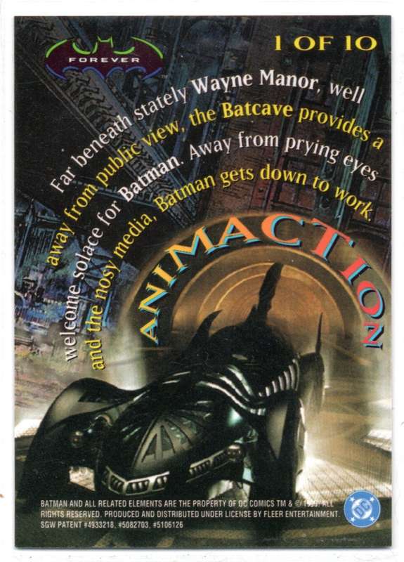 Fleer Ultra 95 DC Comics Batman Forever  - 1 Batman Animaction
