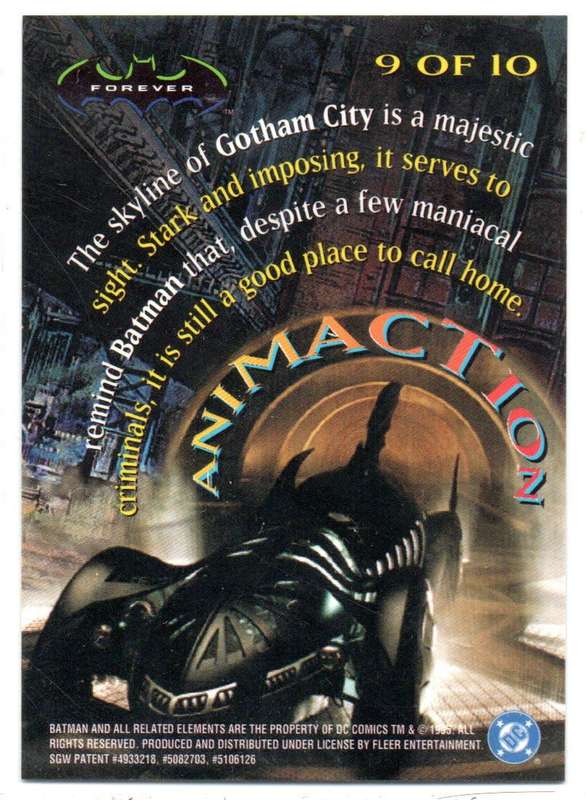 Fleer Ultra 95 DC Comics Batman Forever  - 9 Batman Animaction