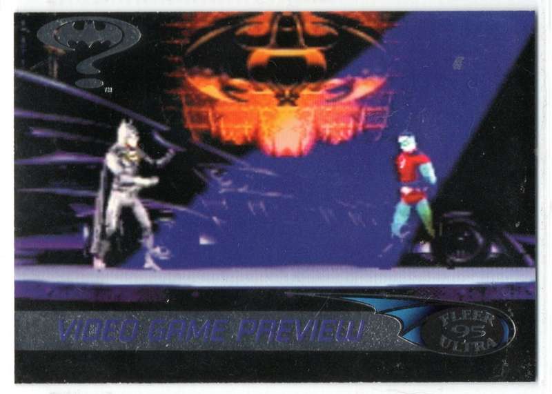 Fleer Ultra 95 DC Comics Batman Forever  - A1 Video Game Tip Card #1