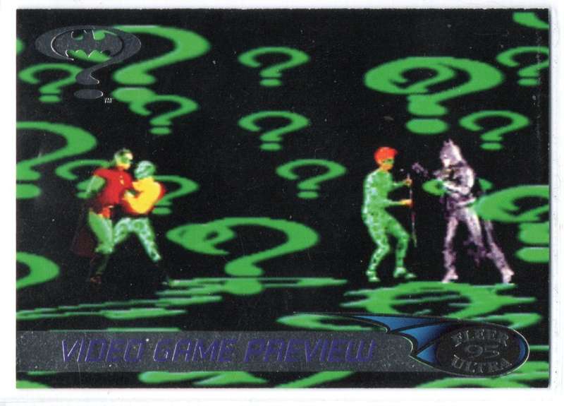Fleer Ultra 95 DC Comics Batman Forever  - A2 Video Game Tip Card #2