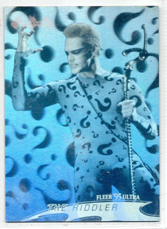 Fleer Ultra 95 DC Comics Batman Forever  - 4 The Riddler Holograms