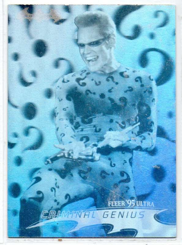 Fleer Ultra 95 DC Comics Batman Forever  - 21 Criminal Genius Holograms
