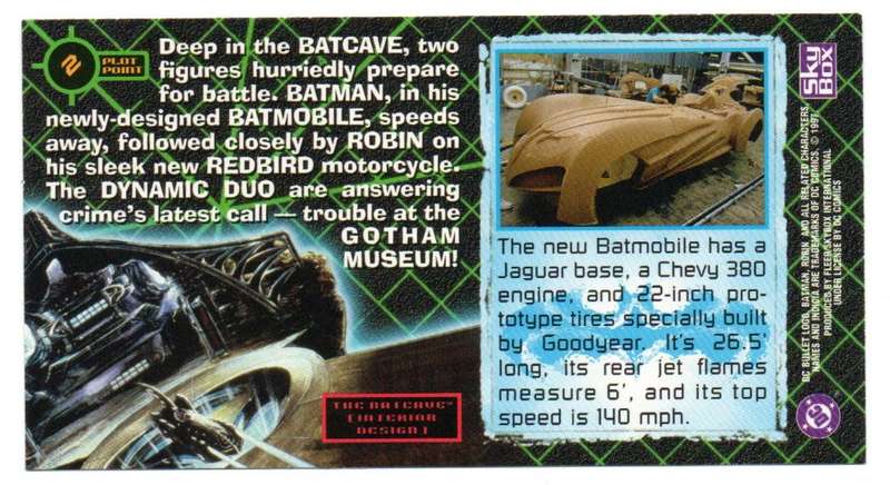 SkyBox Premium 1997 DC Batman & Robin - 2 Call to arms