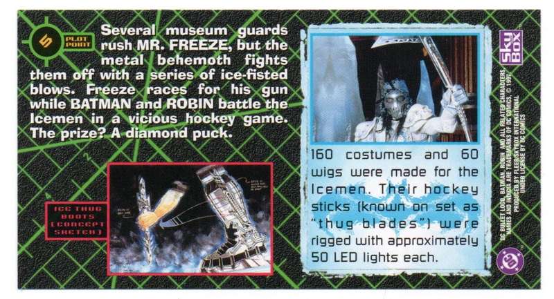 SkyBox Premium 1997 DC Batman & Robin - 5 Heist hockey