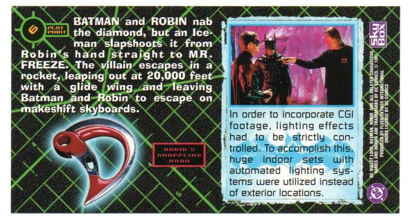 SkyBox Premium 1997 DC Batman & Robin - 6 Face-off to lift-off