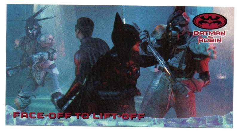 SkyBox Premium 1997 DC Batman & Robin - 6 Face-off to lift-off