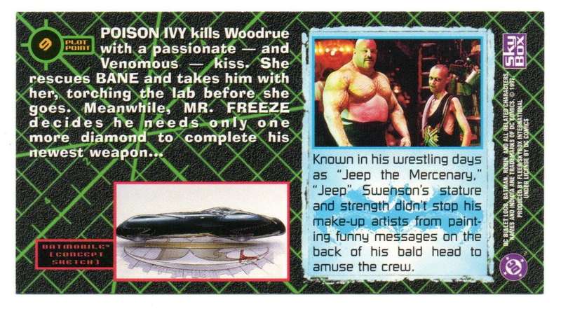 SkyBox Premium 1997 DC Batman & Robin - 9 A monstrous partner