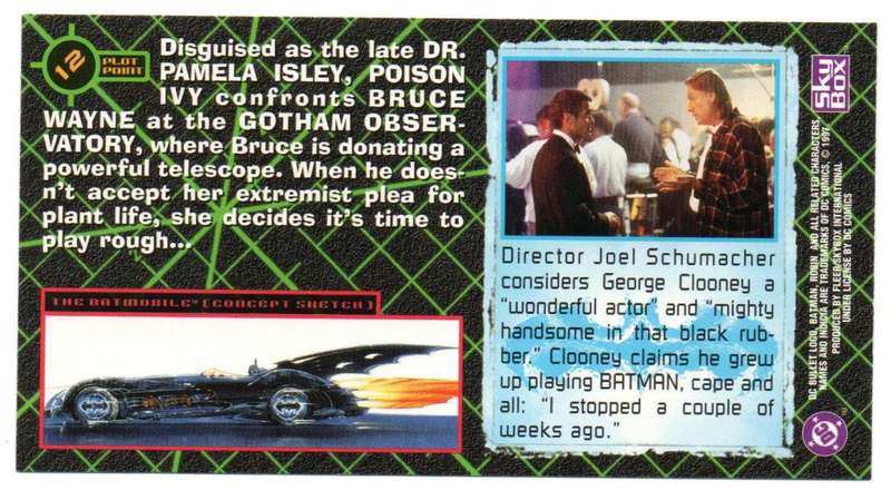 SkyBox Premium 1997 DC Batman & Robin - 12 Man in the spotlight
