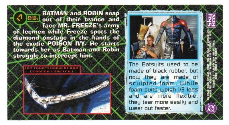 SkyBox Premium 1997 DC Batman & Robin - 17 Cold encounters