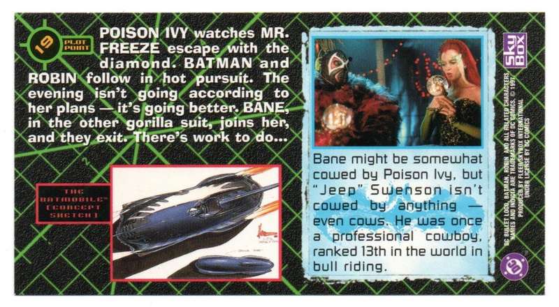SkyBox Premium 1997 DC Batman & Robin - 19 A change of plans