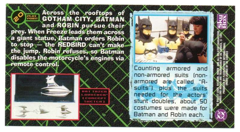 SkyBox Premium 1997 DC Batman & Robin - 20 Pulling rank
