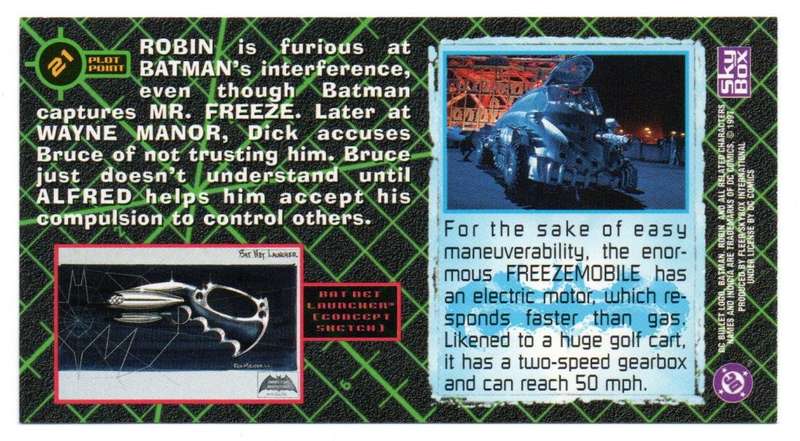 SkyBox Premium 1997 DC Batman & Robin - 21 Capture and control