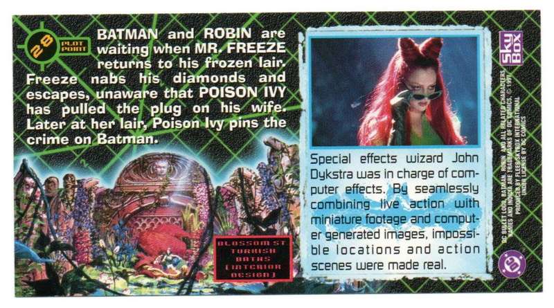 SkyBox Premium 1997 DC Batman & Robin - 28 Cruel manipulations