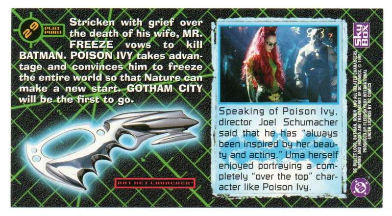 SkyBox Premium 1997 DC Batman & Robin - 29 Planning ice age