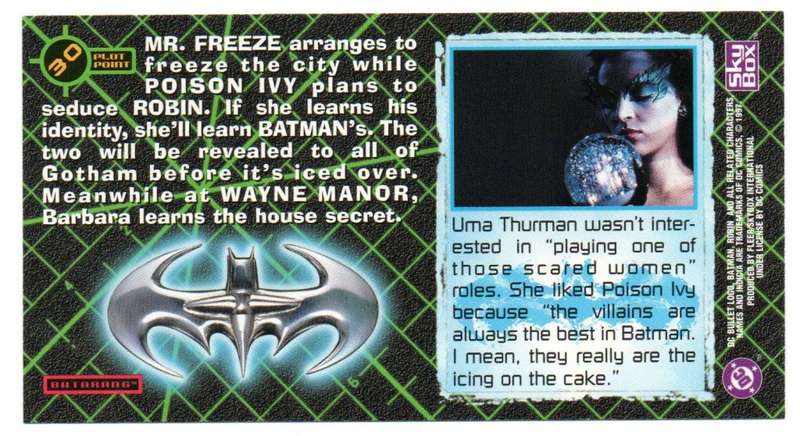 SkyBox Premium 1997 DC Batman & Robin - 30 `Adam and evil`