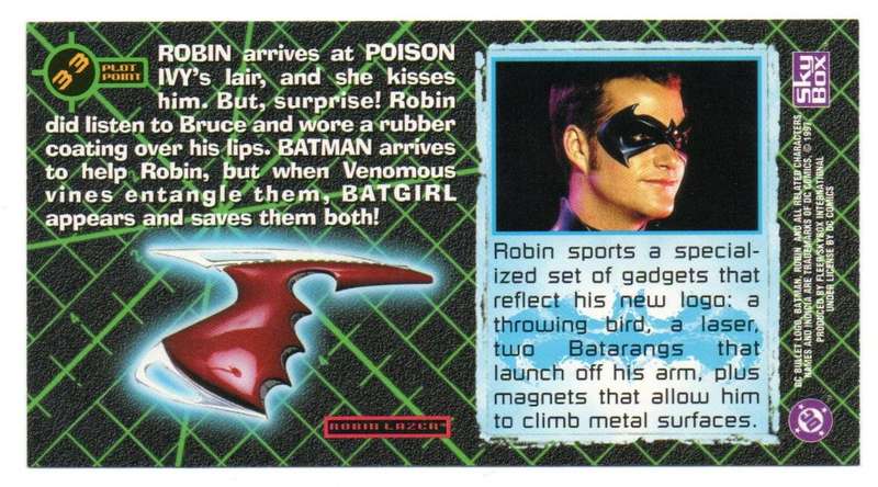 SkyBox Premium 1997 DC Batman & Robin - 33 Sweet, sweet poison