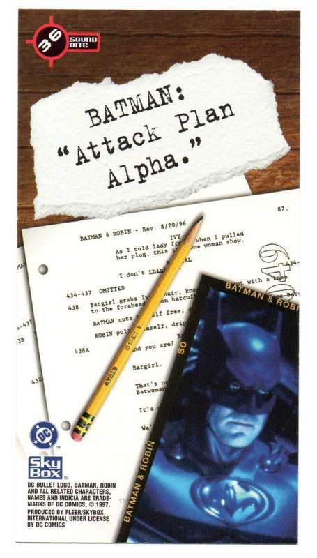 SkyBox Premium 1997 DC Batman & Robin - 36 Batman