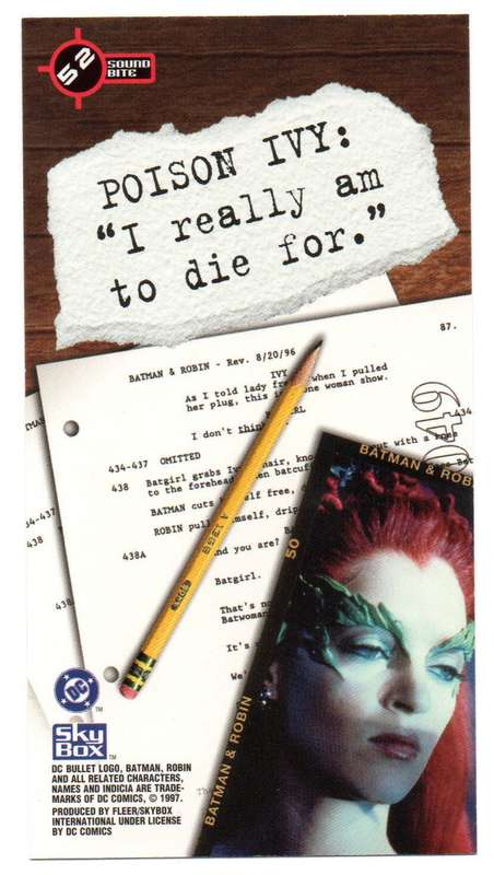 SkyBox Premium 1997 DC Batman & Robin - 52 Poison Ivy